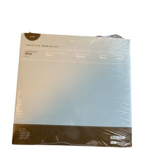 Creative Memories 12x12 White Scrapbook Pages 15 Sheets/30 Pages 2008